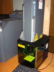 The LIBS beryllium testing laser.