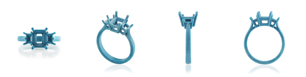 Polymer Wax Model of Ring Setting