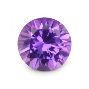 round purple sapphire