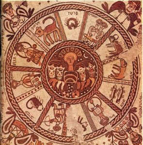 6th century zodiac wheel