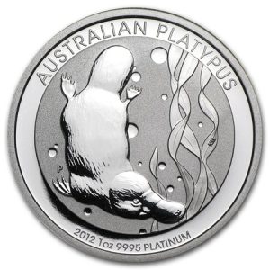 Australian platypus platinum coin