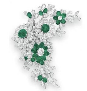 Elizabeth Taylor emerald brooch