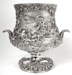 silver ice bucket