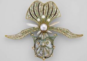 Fouquet orchid brooch