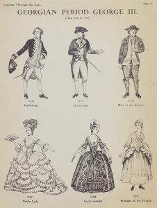 Georgian period clothing