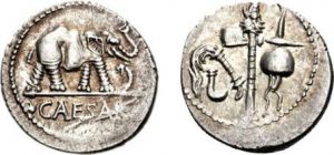 Julius Caesar silver Denarius