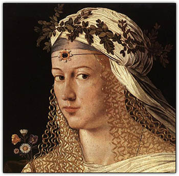 Lucrezia Borgia marriage portrait