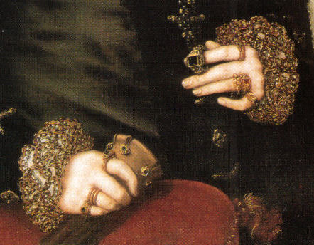 Mary Nevill's ring closeup