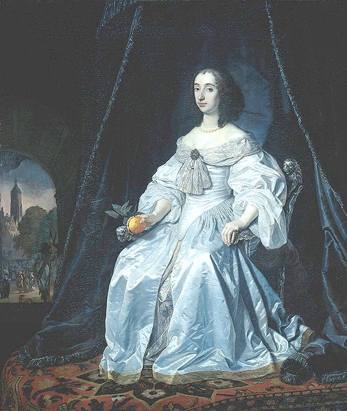 Mary of Orange wearing a brooch