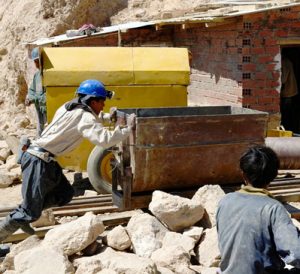 miners in Potosi mines