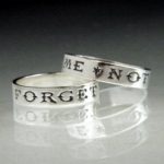 modern platinum posey ring