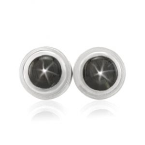 black star sapphire cufflinks