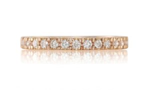 diamond eternity band rose gold