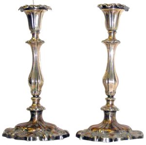 sheffield plate candlesticks