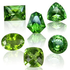 peridot gemstone colors