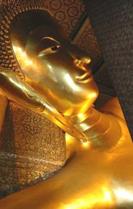 reclining buddha head photo credit Dan Smith