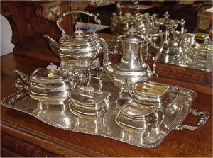 sheffield plate tea set