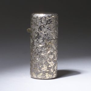 engraved silver lighter