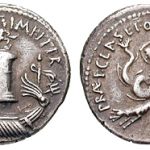 stamping Denarius Sextus coin
