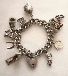 silver charm bracelet