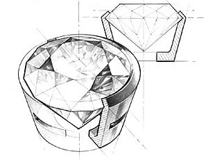 bezel setting drawing