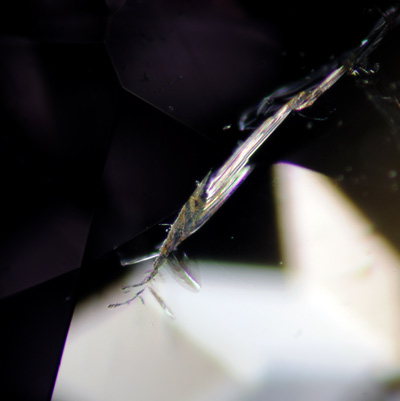 feather inclusion sapphire