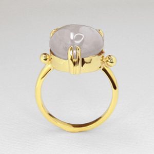 hand fabricated sapphire ring