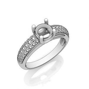 pave ring setting