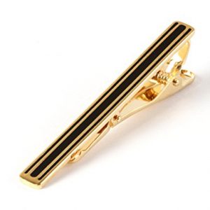 gold onyx tie bar