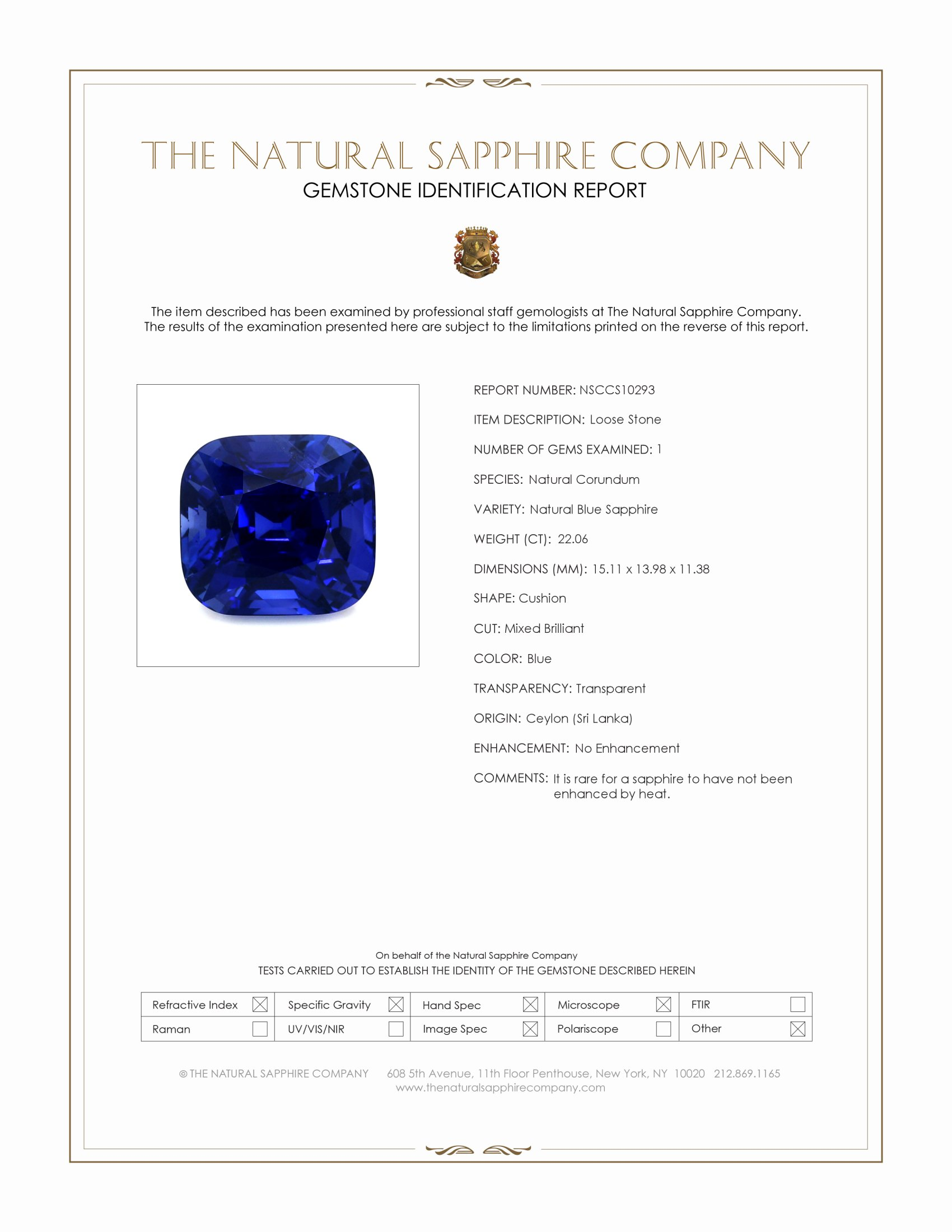 Why Choose The Natural Sapphire Company?