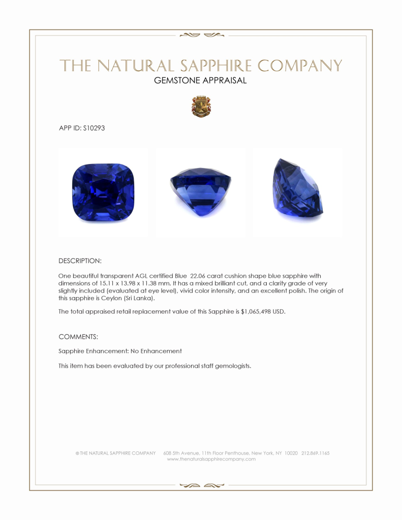 Why Choose The Natural Sapphire Company?